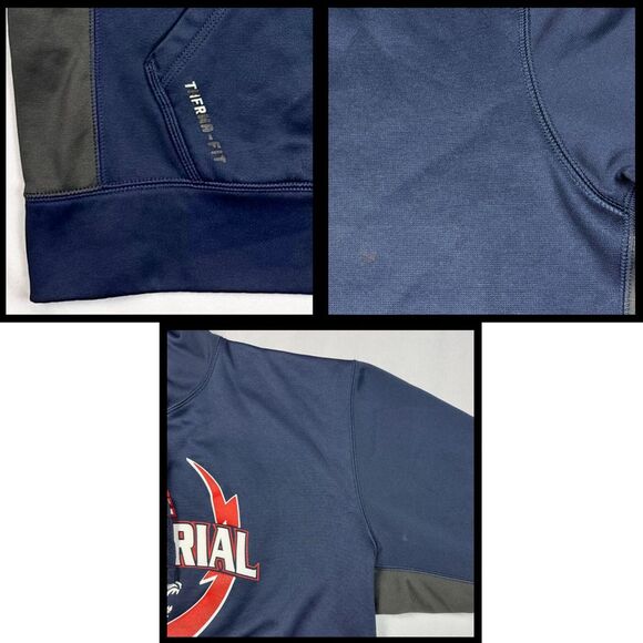 Nike Men’s Therma-Fit Hoodie Memorial Panther Collins Sz XL Navy Blue Activewear - Picture 8 of 9